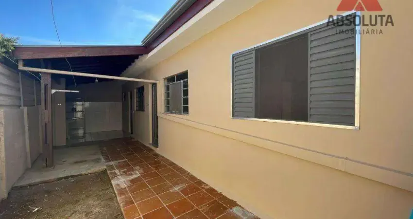 Casa com 1 dormitório para alugar, 55 m² por R$ 1.050/mês - Cariobinha - Americana/SP