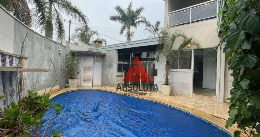 Casa com piscina e 4 dormitórios para alugar por r$ 5.500/mês - jardim souza queiroz - santa bárbara d'oeste/sp