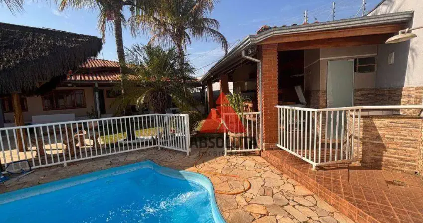 Casa com 4 dormitórios, 258 m² - venda por r$ 1.100.000,00 ou aluguel por r$ 5.500,00/mês - residencial parque rochele ii - santa bárbara d'oeste/sp