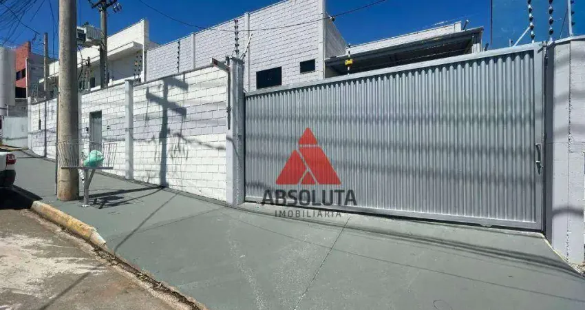 Galpão para alugar, 1000 m² por r$ 13.500/mês - loteamento industrial salto grande i - americana/sp