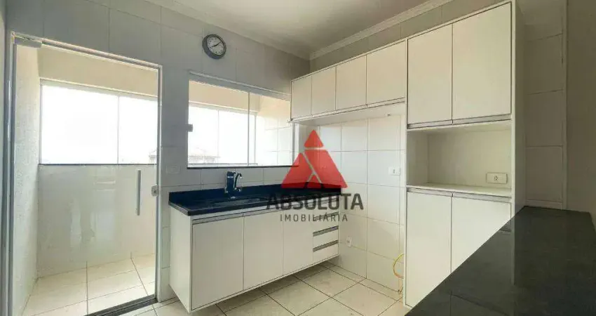 Apartamento com 2 dormitórios para alugar, 85 m² por r$ 1.350/mês - jardim são roque - americana/sp
