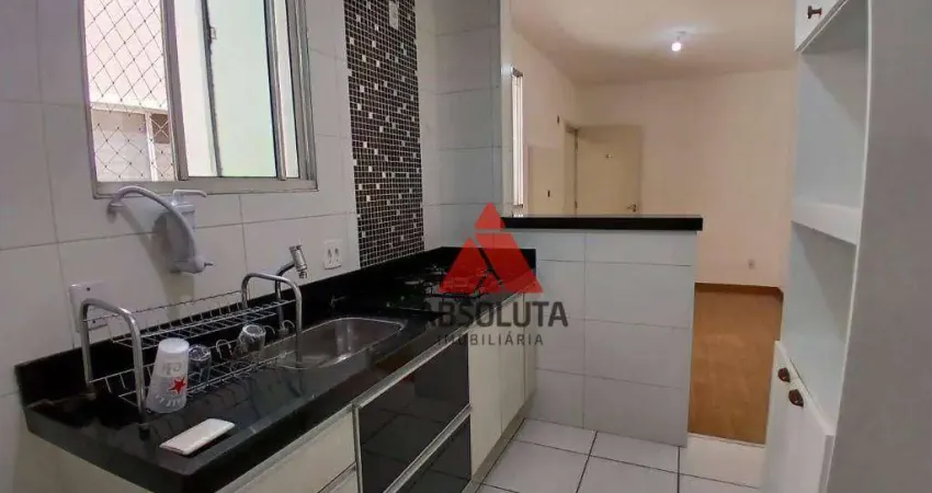 Apartamento com 2 dormitórios para alugar, 48 m² por r$ 1.465,40/mês - loteamento industrial machadinho - americana/sp