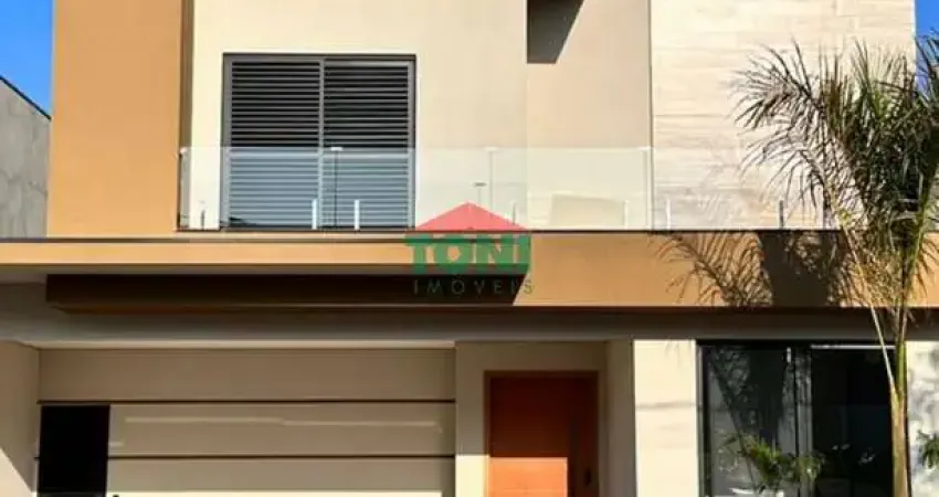 Luxuosa casa em condomínio à venda em Salto-SP, no bairro Residencial Central Parque. 3 quartos, 3 suítes, 2 salas, 4 vagas de garagem, 220m².