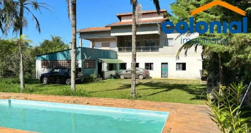 Chácara com piscina e churraqueira à venda em jundiaí-sp, bairro caxambu: 3 quartos, 3 suítes, 1 sala, 2 banheiros, 401m² de área