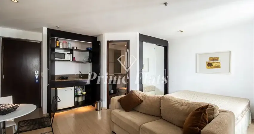 Flat disponível para venda no Transamérica Prime International Plaza no Jardim Paulista, com 29m², 1 dormitório e 1 vaga