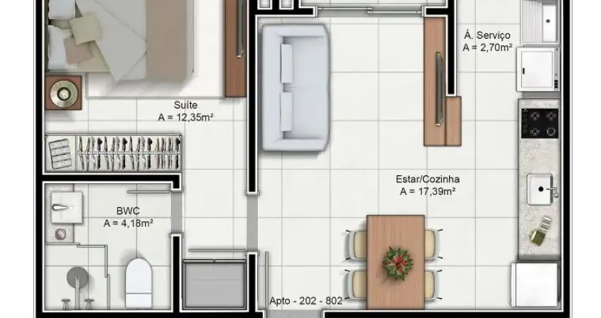 Kitnet / Stúdio à venda na Rua Lauro Linhares, Trindade, Florianópolis