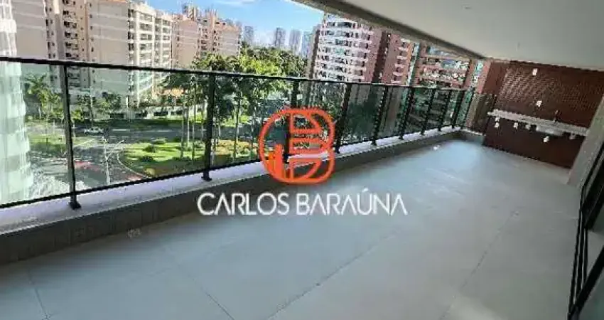Luxuoso apartamento no Alphaville 1 com 4 suítes lançamento varandão
