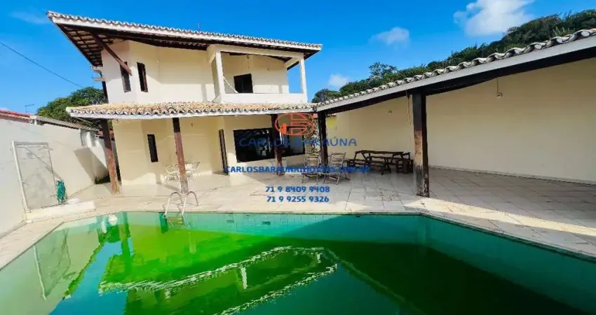 Maravilhosa casa 5/4 quartos com piscina e quarto térreo amplo em Stella maris oportunidade