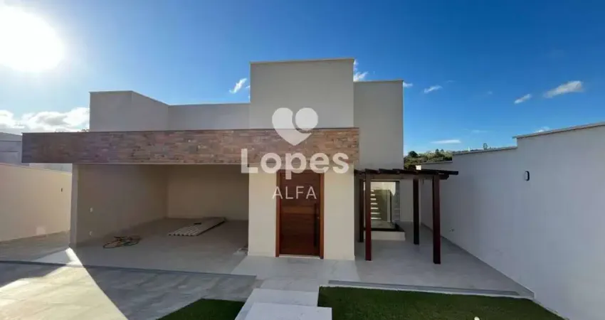 Casa Nova de Alto Padrão à Venda em Condomínio Tranquilo