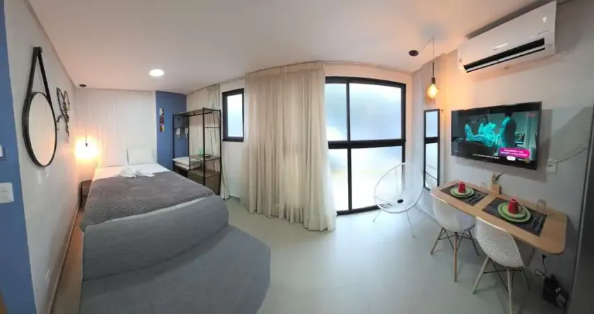 Flat para venda em ipojuca, maracaípe, 1 dormitório, 1 banheiro