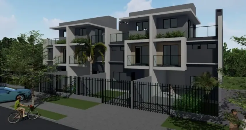 Residencial aparecida sobrados de frente para a rua no bairro atuba