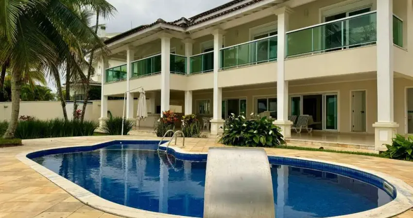 Linda casa com piscina, frente mar, pé na areia na praia do tenório