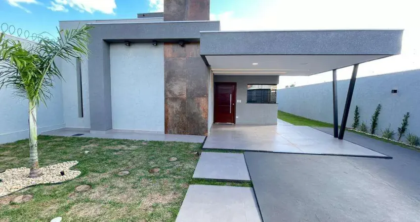 Linda casa com piscina, 01 suite mais 2 qs, á venda no jd panorama - campo grande ms