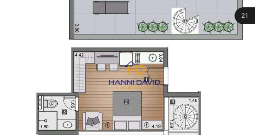 Apto Duplex na planta p/ Jan/26. Investimento. 1 dormitório à venda, 26 m² por R$ 364.164 - Vila Mariana - São Paulo/SP