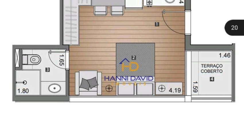 Apto na planta p/ Jan/26. Investimento. 1 dormitório à venda, 32 m² por R$ 392.164 - Vila Mariana - São Paulo/SP