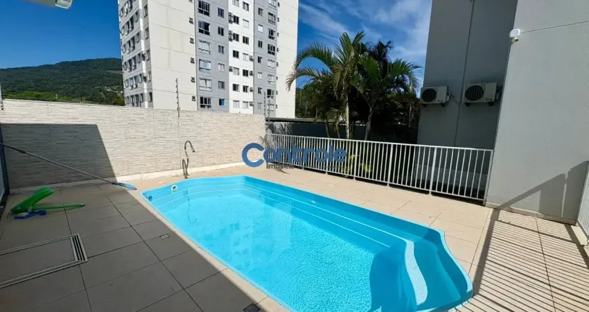 Apartamento térreo  c/ 02 dormitórios e sacada com churrasqueira em biguaçu