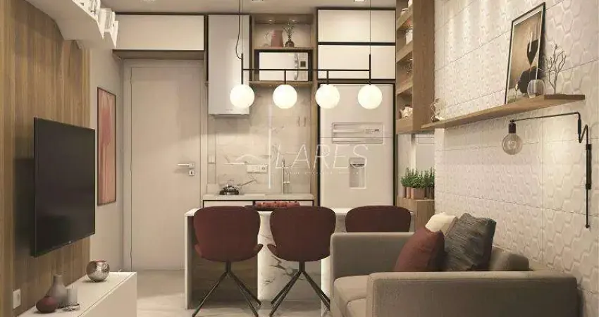 Apartamento studio NOVO com 26 m² no Centro!