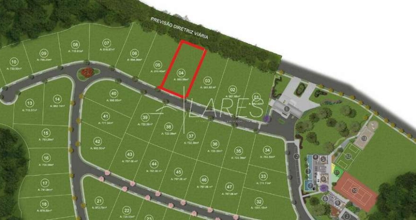 Terreno em condomínio com 980.56 m² no Aura Paysage Corpal
