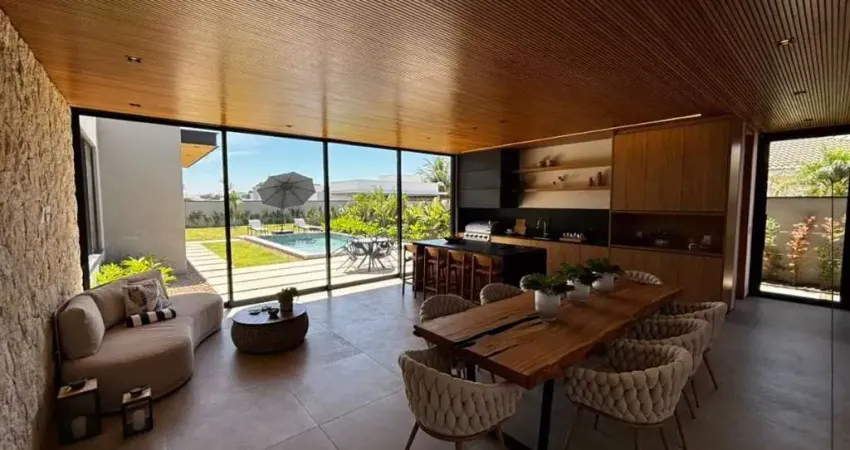 Casa contemporânea completamente mobiliada à venda no condomínio xapada parque ytu, em itu-sp.