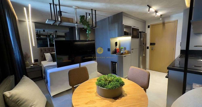 Studio Decorado e Mobiliado no House Ondina, 25,25m²
