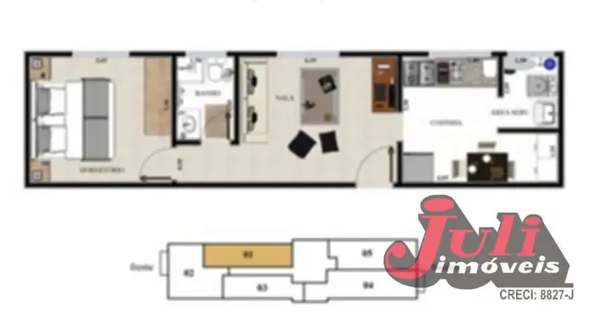 APARTAMENTO NOVO 1 DORMITÓRIO 1 VAGA RUDGE RAMOS SBC