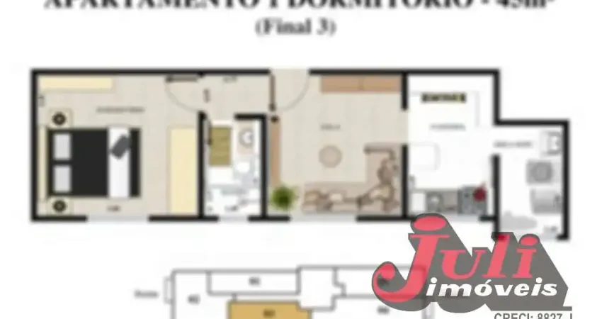 Apartamento com 1 quarto à venda no Rudge Ramos, São Bernardo do Campo 