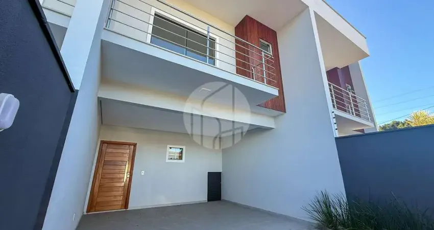 Sobrado geminado amplo com 3 dormitórios e área gourmet – iririú, joinville