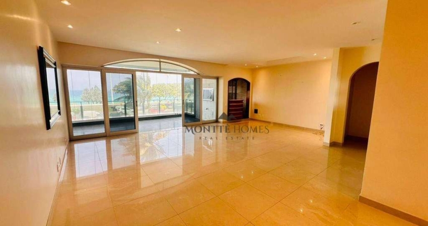 Viva com Estilo e Conforto na Barra da Tijuca! Apartamento  Luxo frente Mar, 225m², 4 quartos,1 suíte, 3 banheiros e 3 vagas Av. Lucio Costa posto 6