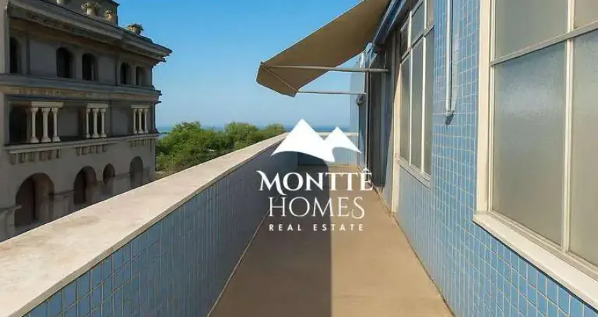 Cobertura ampla com 3 quartos + dependência completa à venda, 173 m² por r$ 1.750.000 - flamengo - rio de janeiro/rj