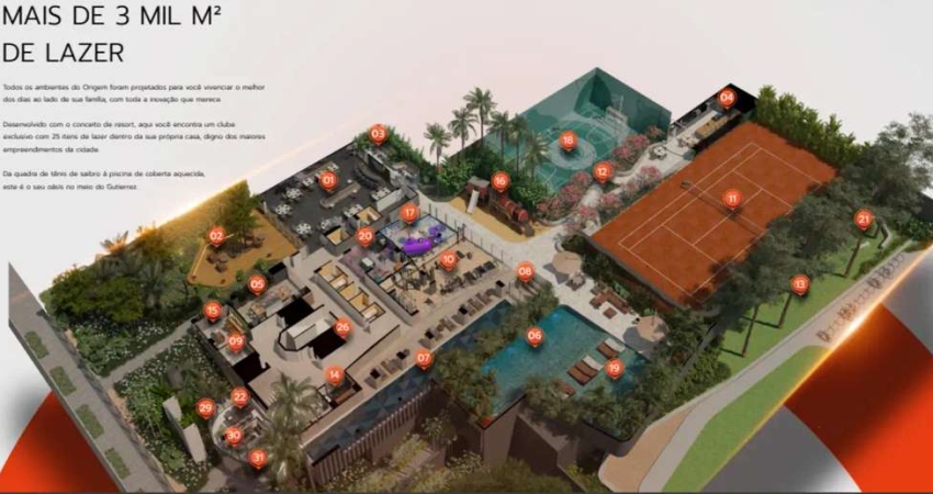 Apartamento à venda no Origem Luxury Residence com 4 quartos e 182m²