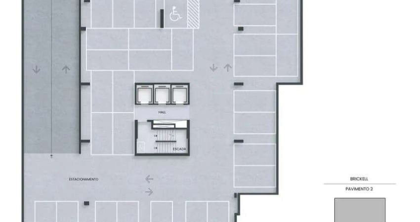 Apartamento à venda no Brickell com 1 quarto e 36m²