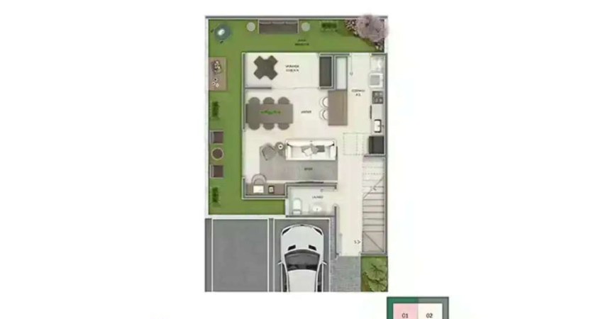 Apartamento à venda no Mirante Jambreiro  com 2 quartos e 80m²