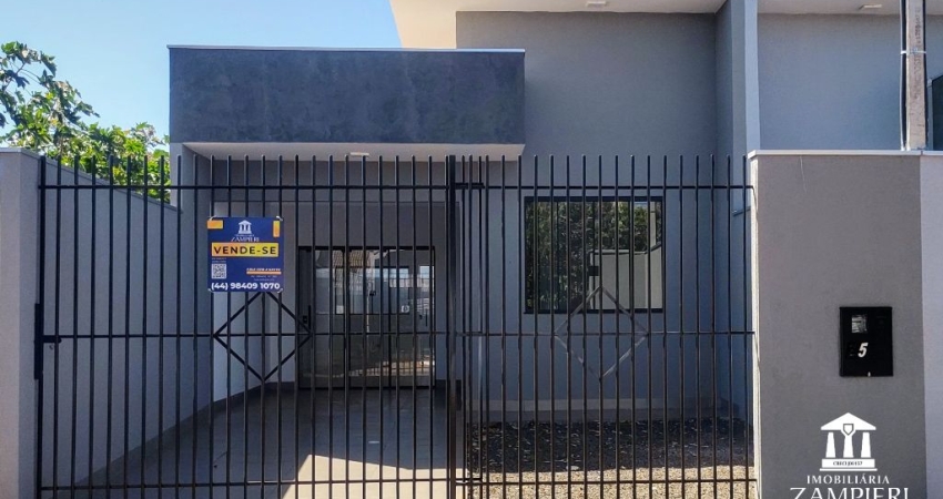 Casa de  64,76m² em terreno de 138,18m² no Jardim Colina Verde, Iguaraçu, Paraná