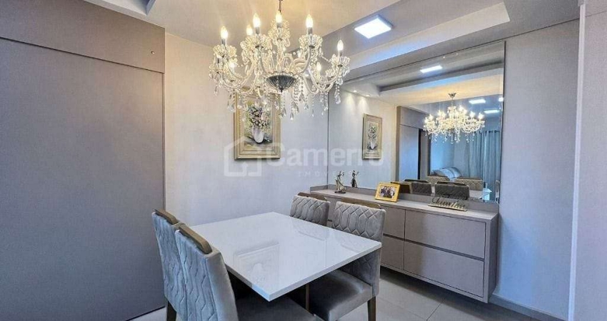 Apartamento com 2 dormitórios, sendo 1 suíte,  à venda, 70 m² por R$ 450.000 - Jardim Turmalinas -