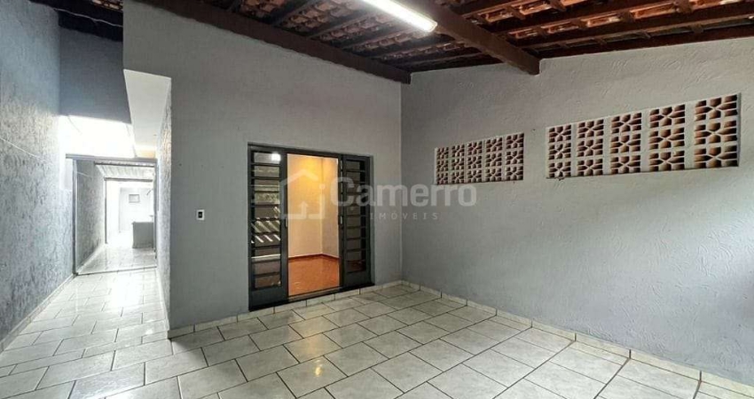 Casa com 3 dormitórios para alugar, 113 m² por R$ 1.600,00/mês - Jardim São Fernando - Santa Bárbar