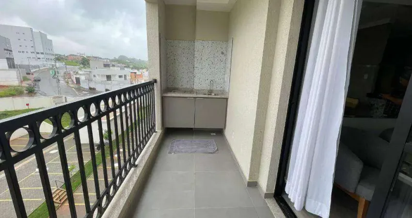 Apartamento com 2 dormitórios, sendo 1 suíte,  à venda, 70 m² por R$ 490.000 - Terras de Santa Bárbara - Santa Bárbara D'Oeste/SP