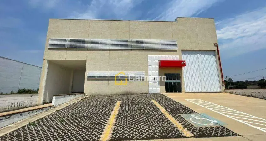Galpão para alugar, 842 m² por r$ 14.787,97/mês - parque industrial souza queiroz - limeira/sp