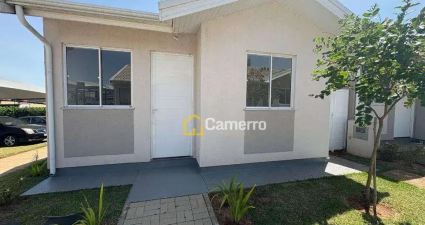 Casa em condominio fechado com 2 dormitórios para alugar, 45 m² por r$ 1.200/mês - jardim laudissi - santa bárbara d'oeste/sp