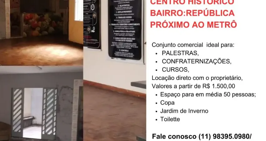 SÃO PAULO/SP CENTRO HISTÓRICO BAIRRO: REPÚBLICA PRÓXIMO AO METRÔ