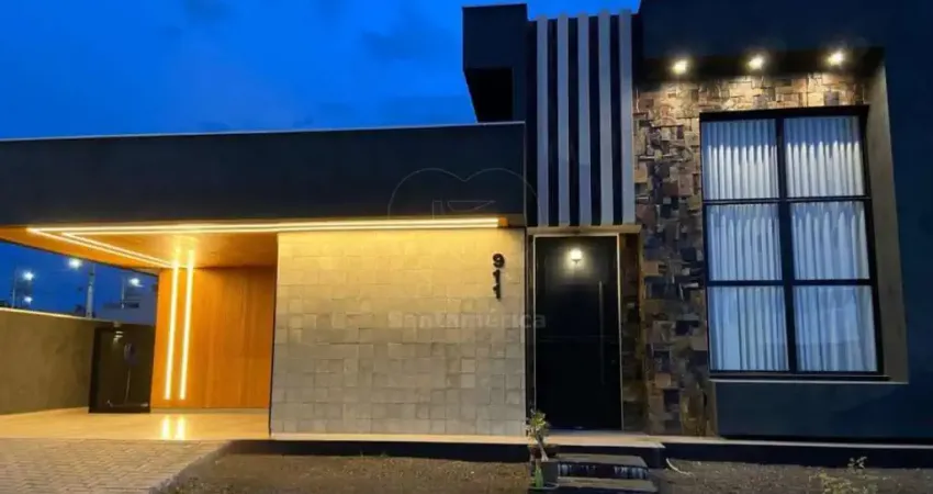 Casa à venda no condomínio golden park 2, região leste de londrina com 2 suítes e piscina