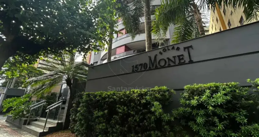 Apartamento com 3 quartos para locação no edifício solar monet, próximo ao pátio san miguel, no centro de londrina