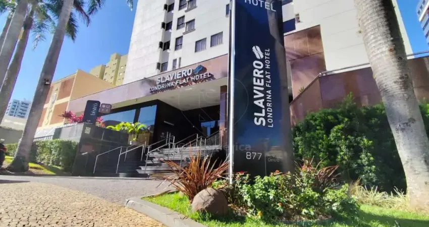 Apartamento mobiliado para alugar no edifício slaviero essential londrina flat hotel com 1 quarto na região central de londrina