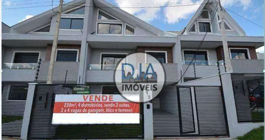 Sobrado com 4 dormitórios à venda, 223 m² por R$ 1.250.000,00 - Boa Vista - Curitiba/PR
