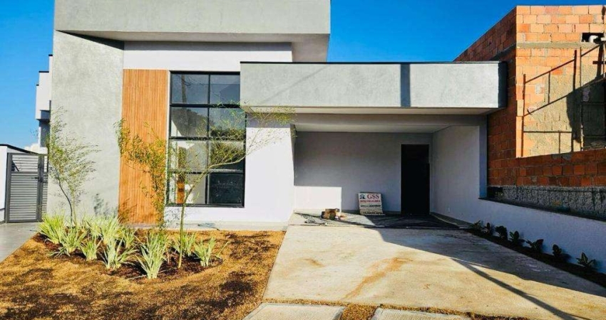 Casa à venda em Indaiatuba, Loteamento Park Gran Reserve, com 3 suítes, com 156 m²