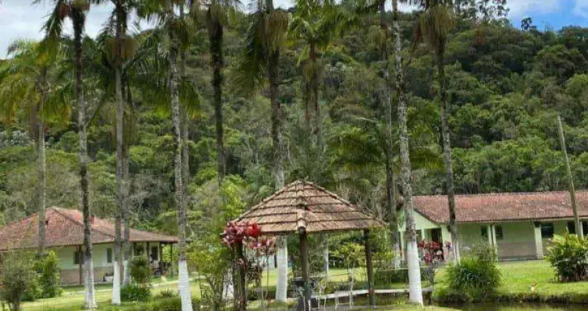 Chácara com 3 casas à venda, 24000 m² com lago piscina por r$ 1.350.000 - quatinga - mogi das cruzes/sp