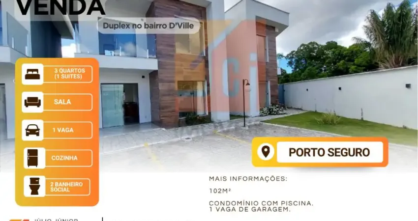 Duplex no bairro D’Ville, Porto Seguro/BA