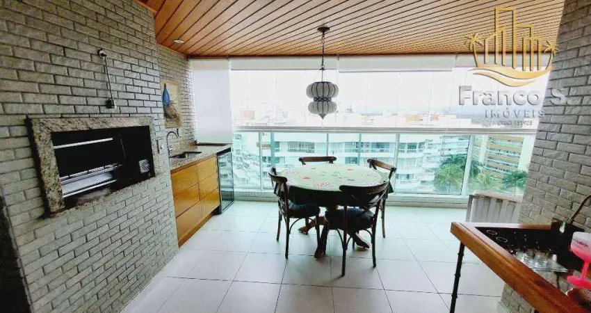 Apartamento com 3 dormitórios para alugar, 128 m² por R$ 3.450/dia - Riviera - Módulo 8 - Bertioga/SP
