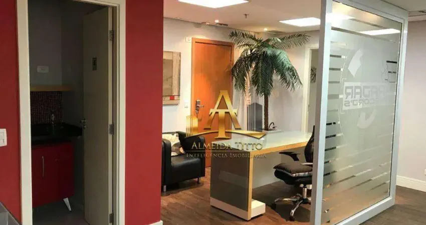 Sala comercial mobiliada à no Edifico Office Tamboré em Alphaville - SP.