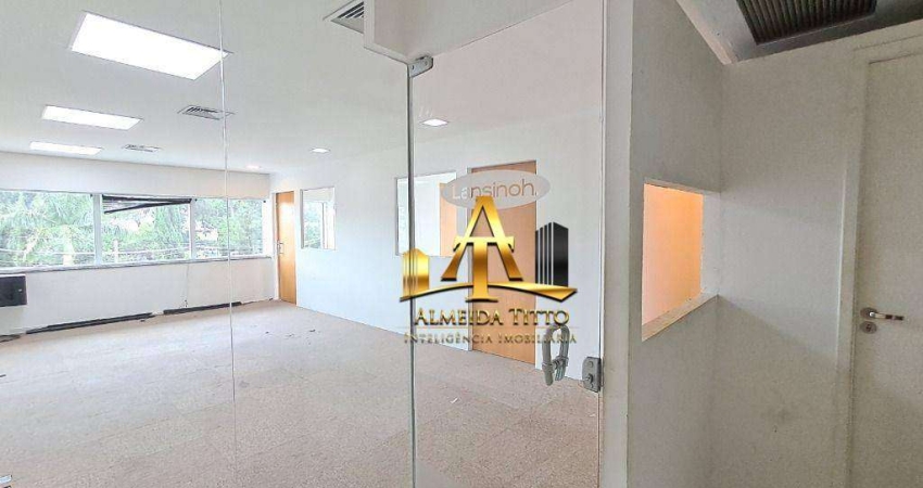 Sala para Locação com 114 m² por R$ 7.557/mês - Edifício Araguaia Plaza em Alphavile - Barueri/SP.