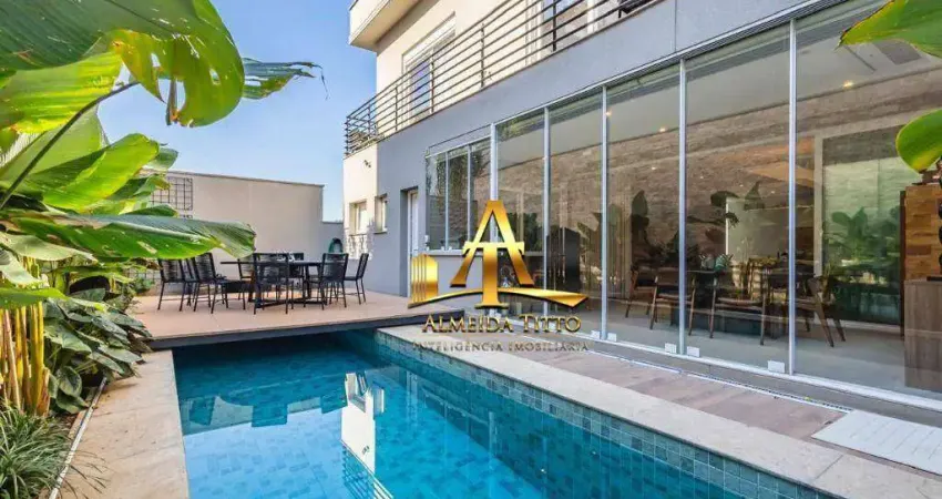 Casa com 4 dormitórios à venda, 390 m² por r$ 6.900.000 - residencial onze (alphaville) - santana de parnaíba/sp